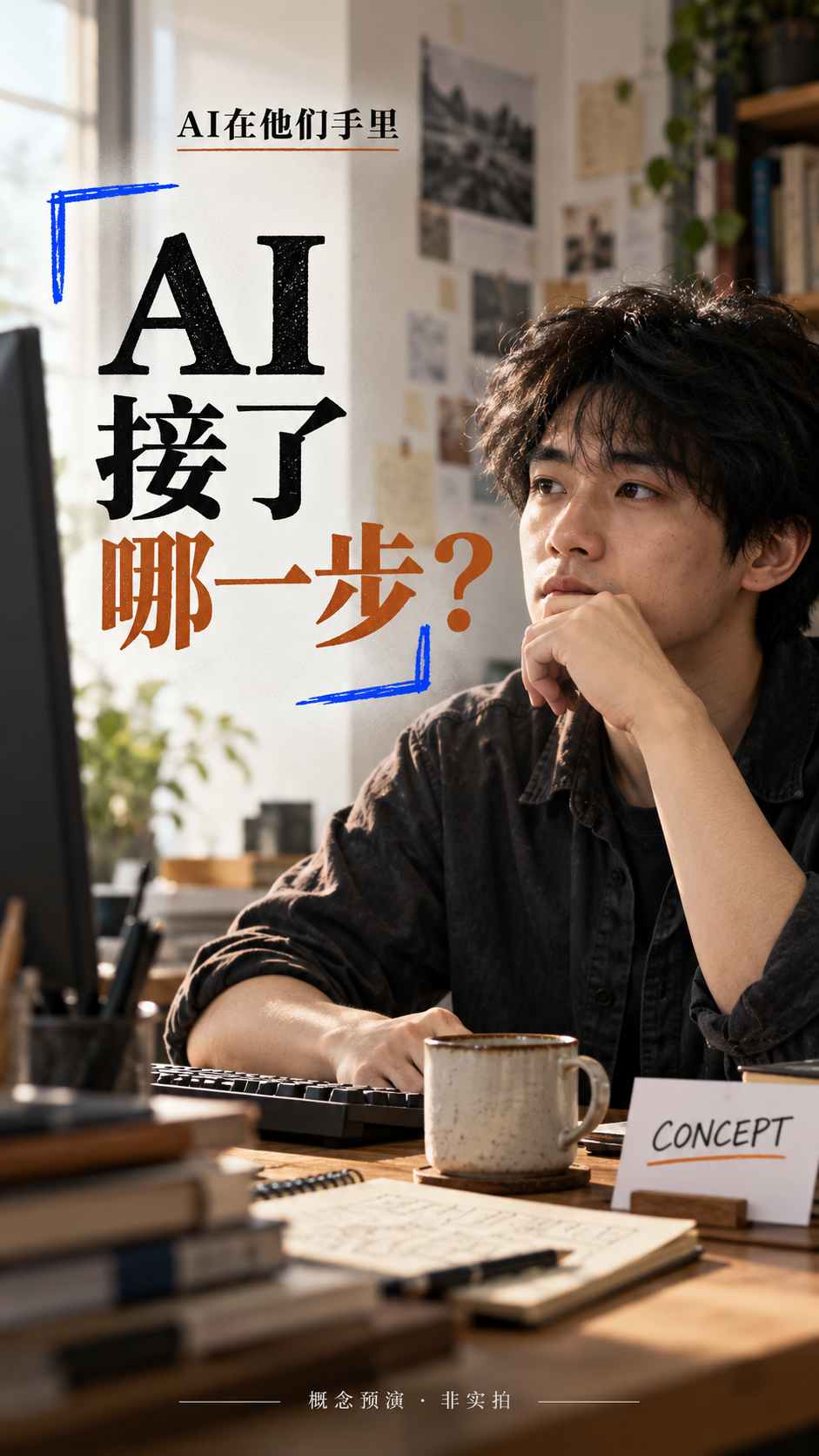 封面A：程序员用AI做什么，任务入口视觉预演