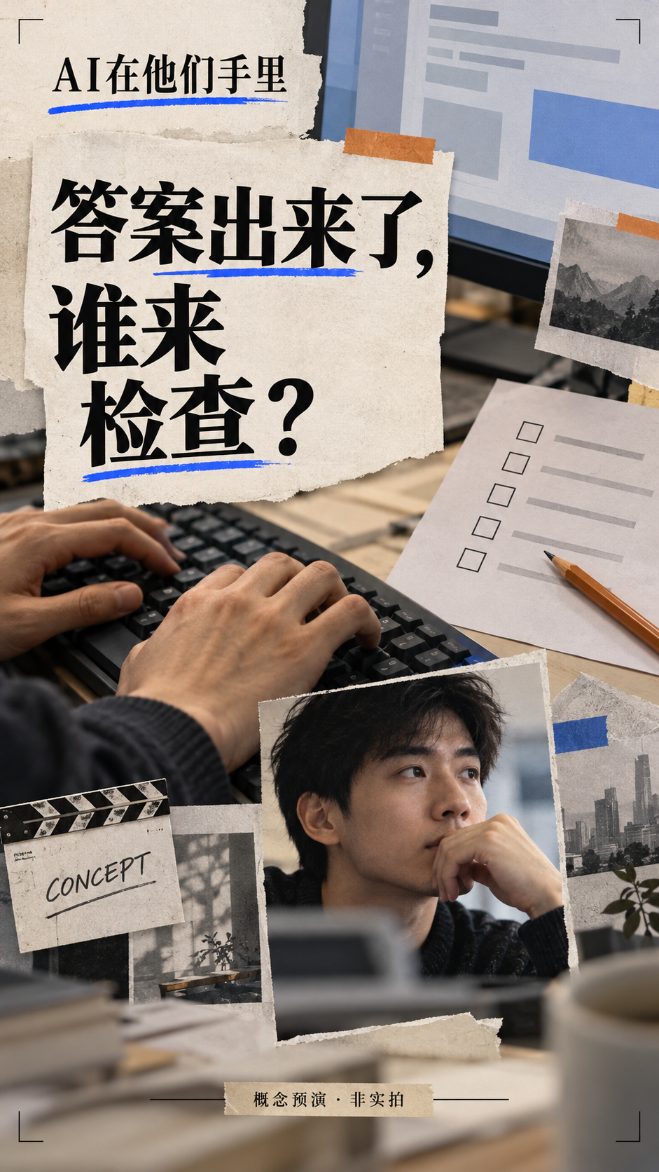 封面B：AI写完之后他还要做什么，检查悬念视觉预演